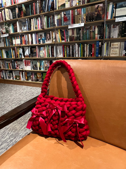 The Chunky Cotton Bag in Red