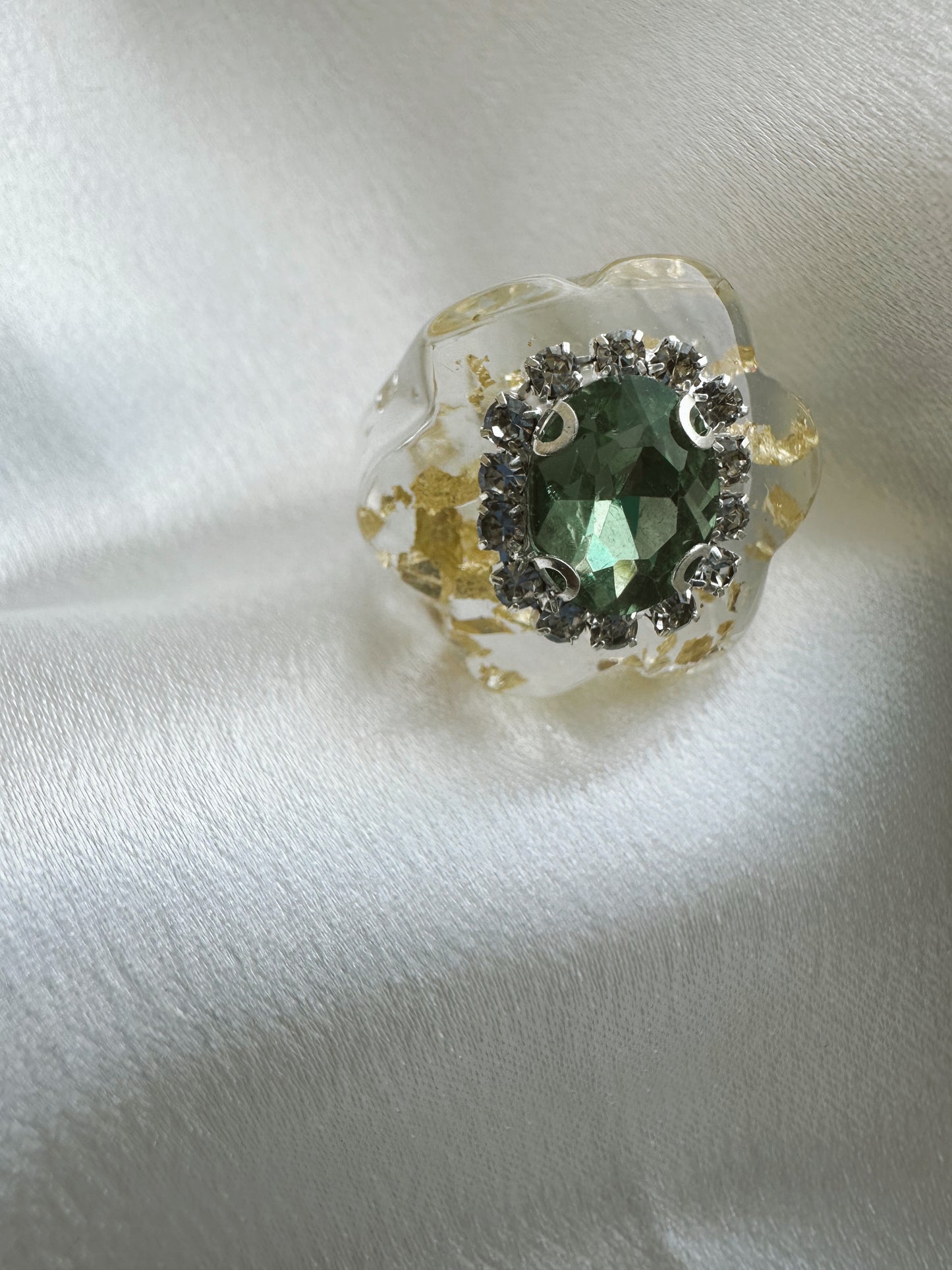 The Snowbunny Gold Foil Ring