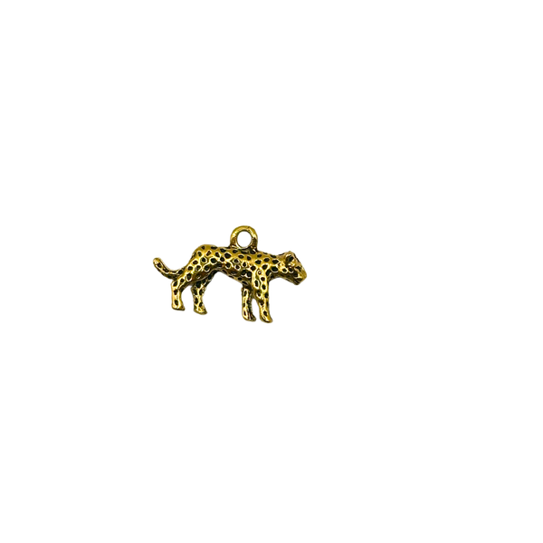 18k Gold Cheetah Charm