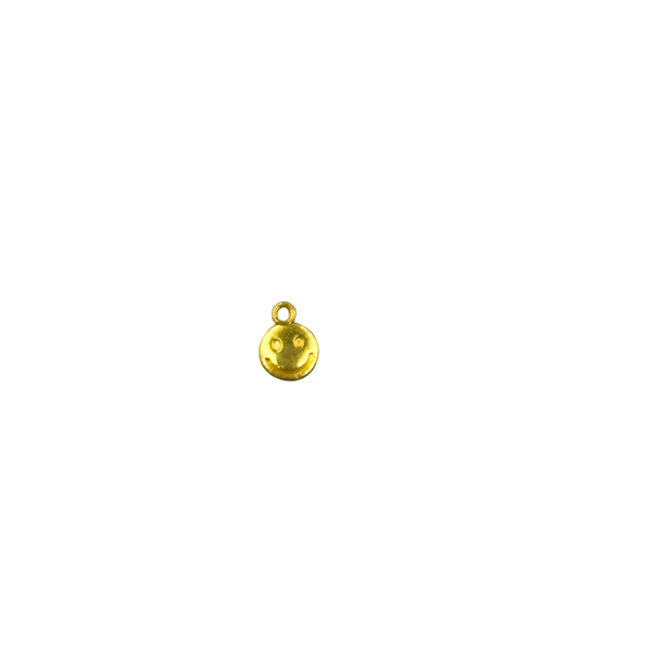 Gold Smiley Face Charm