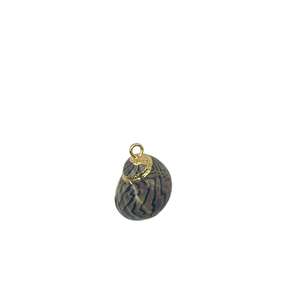 Dark Seashell Charm