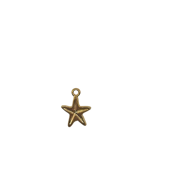 Gold Starfish Charm