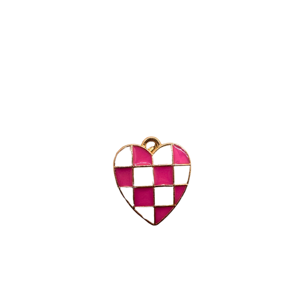 Pink Checkered Charms