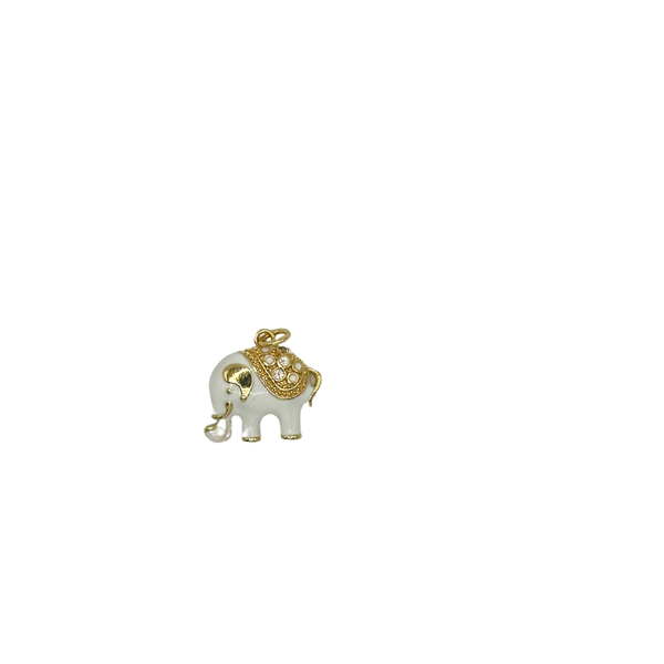 18k Gold Elephant Charm