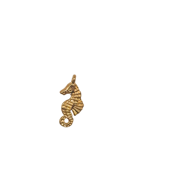 Gold Seahorse Charm