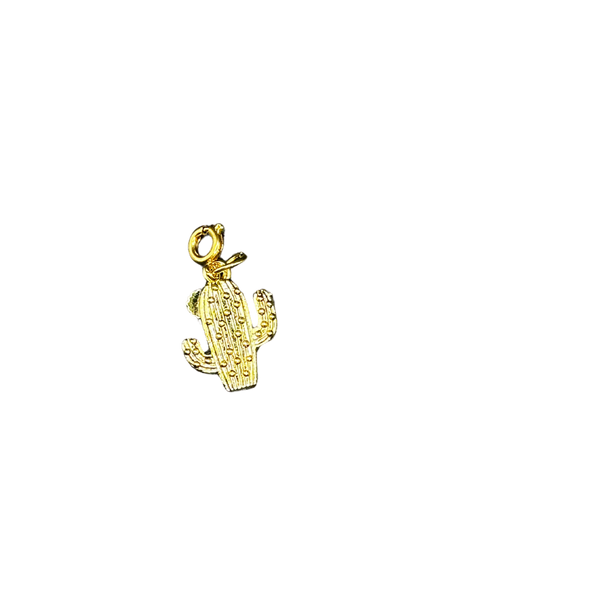 Gold Cactus Charm